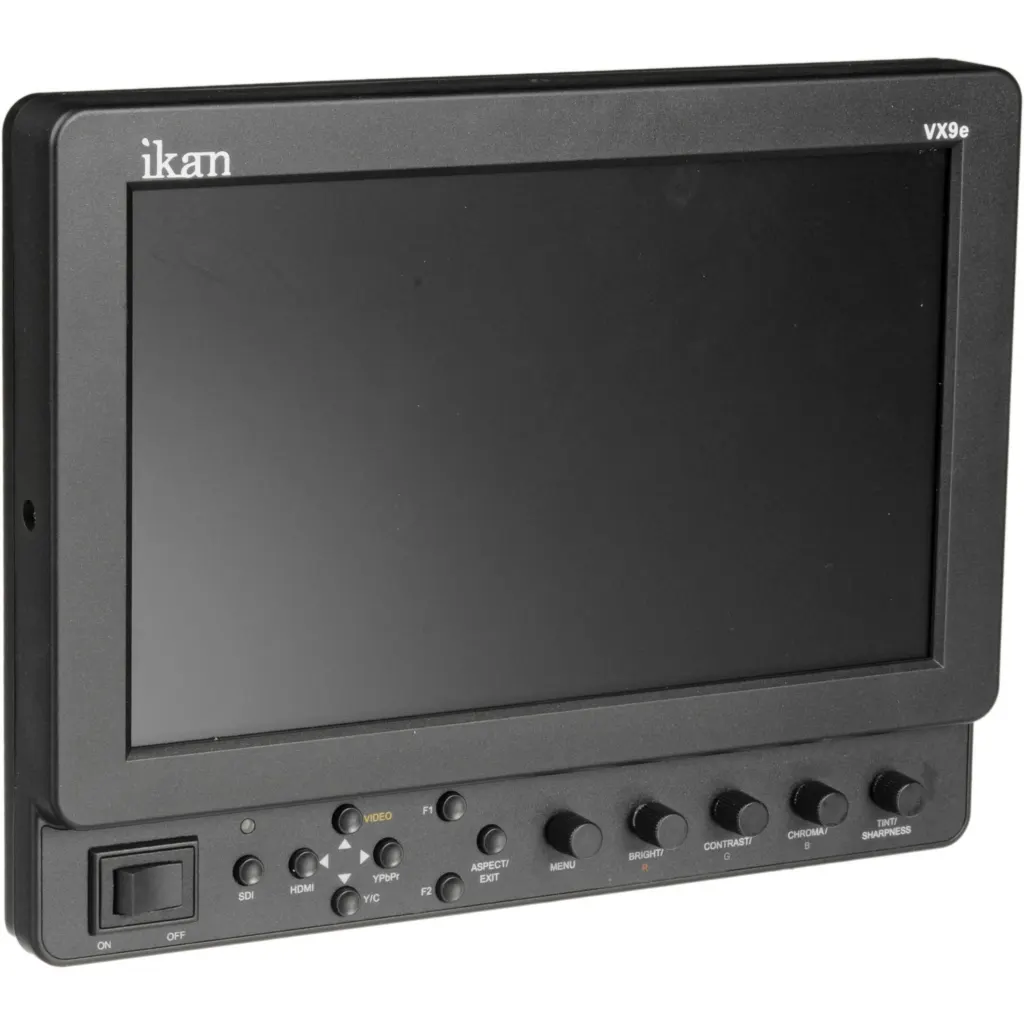Moniteur HD LCD 9" portable sur accus (23cm de diag)