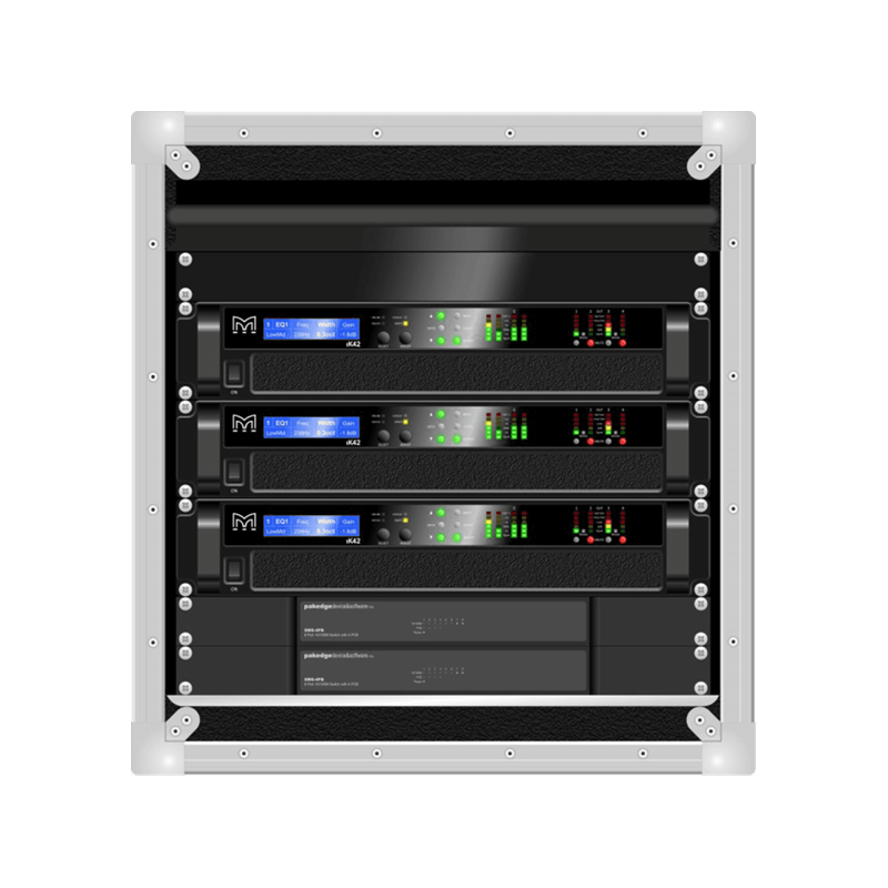 Rack audio complet avec 2 HP 300w DVD, BD et micro HF